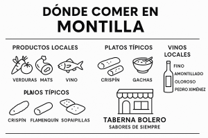 Dónde comer en Montilla Infografia Dónde comer en Montilla Infografia